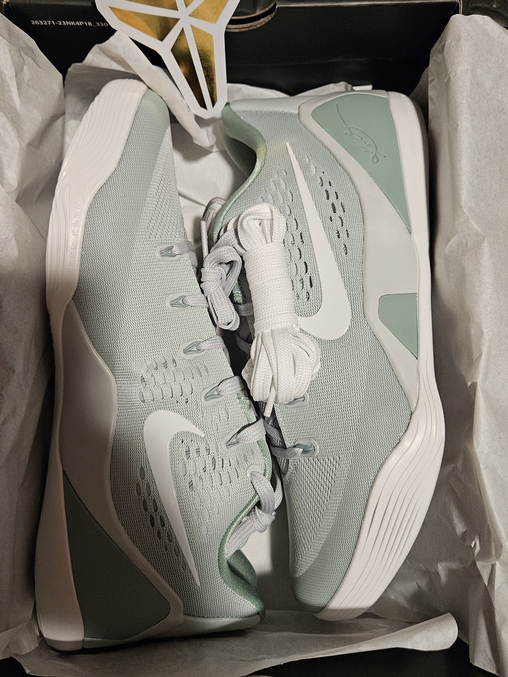 Nike Kobe IX Elite Low EM Potro "Light Silver/Steam